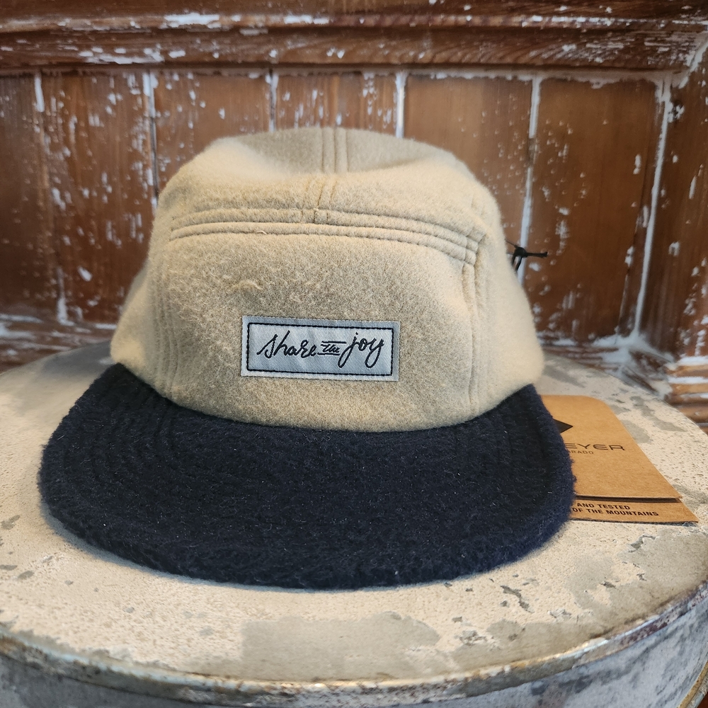 Obermeyer Tan and Dark Blue Cap